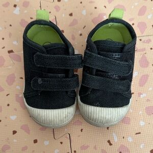 Cat & Jack Black and Green Kids Sneakers